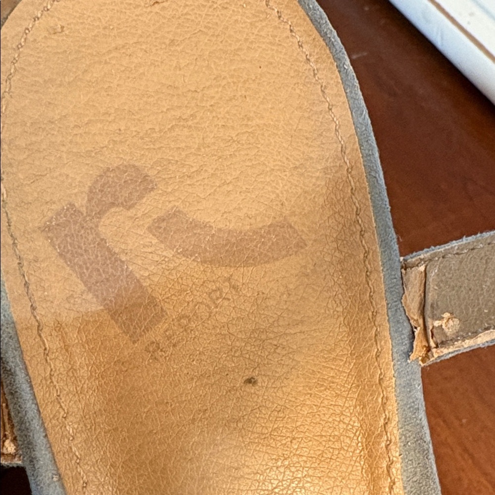 Report Blue Suede Wedge Sandals Size 9.5 - Picture 4 of 12